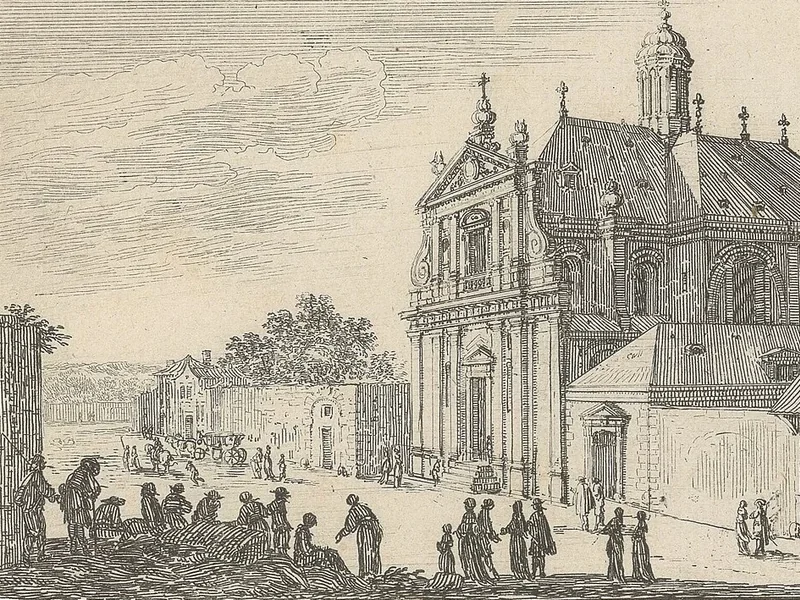 1621-Israel Silvestre - La Chiesa noviziale dei Gesuiti di Fautbourg S. Germain
